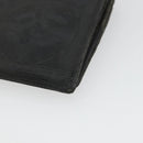 CHANEL New Travel Line Long Wallet Nylon Black Silver CC Auth bs36031-10