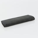 CHANEL New Travel Line Long Wallet Nylon Black Silver CC Auth bs36031-6