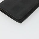 CHANEL New Travel Line Long Wallet Nylon Black Silver CC Auth bs36031-9