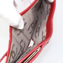 CHANEL Matelasse Long Wallet Lamb Skin Red Silver CC Auth bs36032-10