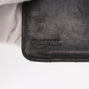 CHANEL Choco Bar Long Wallet Lamb Skin Beige CC Auth bs36033-15