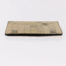 CHANEL Choco Bar Long Wallet Lamb Skin Beige CC Auth bs36033-4