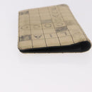 CHANEL Choco Bar Long Wallet Lamb Skin Beige CC Auth bs36033-6