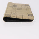CHANEL Choco Bar Long Wallet Lamb Skin Beige CC Auth bs36033-7