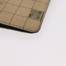 CHANEL Choco Bar Long Wallet Lamb Skin Beige CC Auth bs36033-9