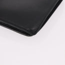 CHANEL Long Wallet Leather Black Gold CC Auth bs36037-10