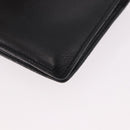 CHANEL Long Wallet Leather Black Gold CC Auth bs36037-12