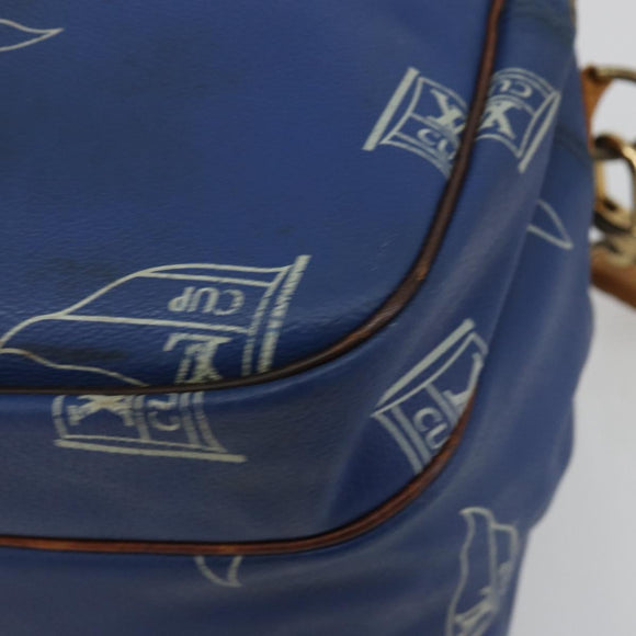 LOUIS VUITTON LV Cup Sac Cowes Bag Coated Canvas Blue M80008 LV Auth bs36041