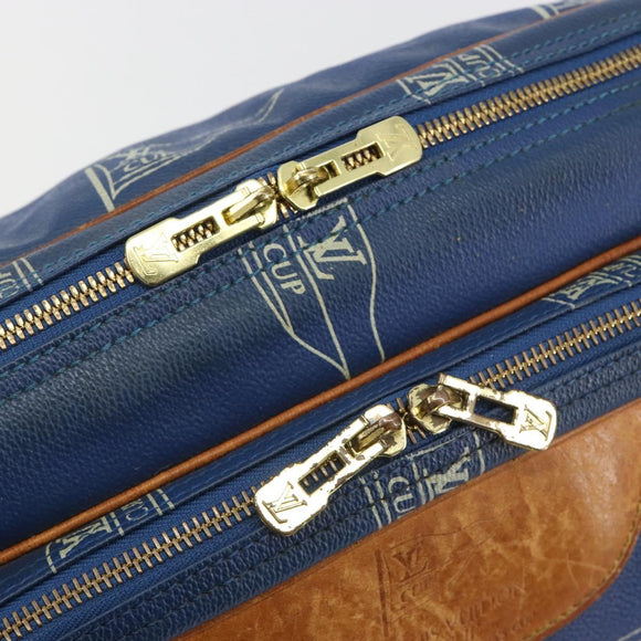 LOUIS VUITTON LV Cup Sac Cowes Bag Coated Canvas Blue M80008 LV Auth bs36041