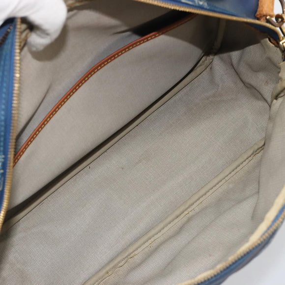 LOUIS VUITTON LV Cup Sac Cowes Bag Coated Canvas Blue M80008 LV Auth bs36041