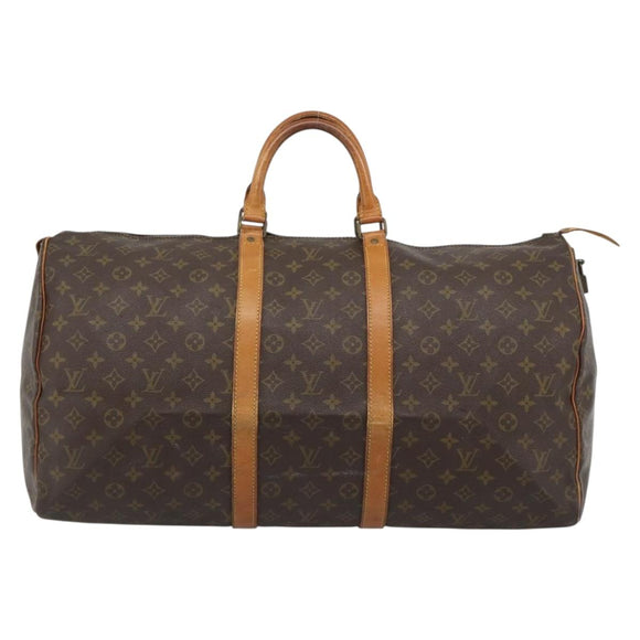 LOUIS VUITTON Monogram Keepall 55 Boston Bag Vintage M41424 LV Auth bs36042