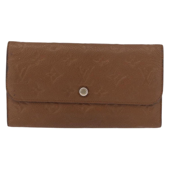 LOUIS VUITTON Empreinte Portefeuille Virtuose Wallet Brown LV Auth bs36043