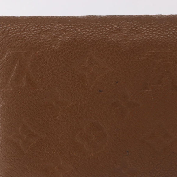 LOUIS VUITTON Empreinte Portefeuille Virtuose Wallet Brown LV Auth bs36043