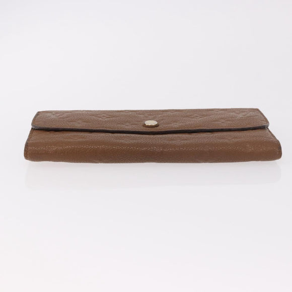 LOUIS VUITTON Empreinte Portefeuille Virtuose Wallet Brown LV Auth bs36043