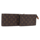 LOUIS VUITTON Monogram Bucket PM Accessory Pouch 2 Set LV Auth bs36044-1
