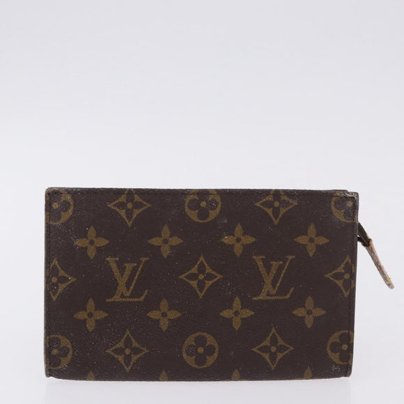 LOUIS VUITTON Monogram Bucket PM Accessory Pouch 2 Set LV Auth bs36044
