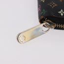 LOUIS VUITTON Monogram Multicolor Zippy Long Wallet Black M60243 LV Auth bs36045-8
