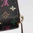 LOUIS VUITTON Monogram Multicolor Zippy Long Wallet Black M60243 LV Auth bs36045-9