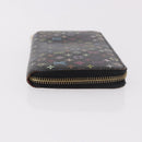 LOUIS VUITTON Monogram Multicolor Zippy Long Wallet Black M60243 LV Auth bs36045-3