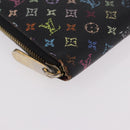 LOUIS VUITTON Monogram Multicolor Zippy Long Wallet Black M60243 LV Auth bs36045-7