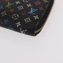 LOUIS VUITTON Monogram Multicolor Zippy Long Wallet Black M60243 LV Auth bs36045-14