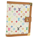 LOUIS VUITTON Monogram Multicolor Agenda PM Planner White R21074 Auth bs36046M-1