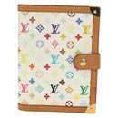 LOUIS VUITTON Monogram Multicolor Agenda PM Planner White R21074 Auth bs36046M-2