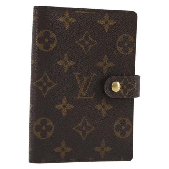 LOUIS VUITTON Monogram Agenda PM Day Planner Cover R20005 LV Auth bs36048