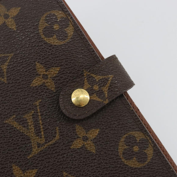 LOUIS VUITTON Monogram Agenda PM Day Planner Cover R20005 LV Auth bs36048