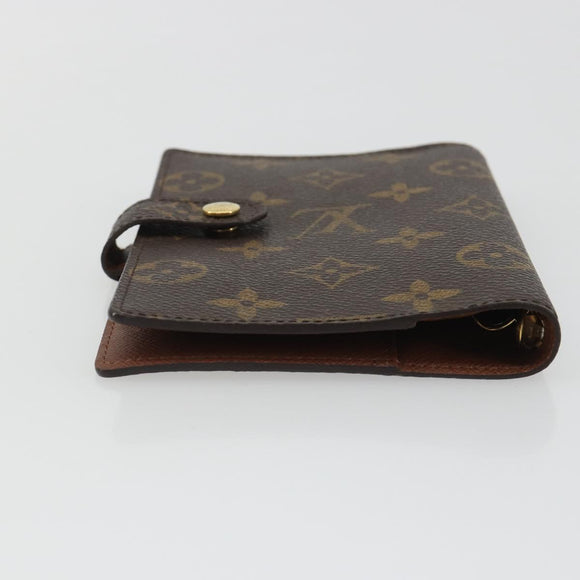 LOUIS VUITTON Monogram Agenda PM Day Planner Cover R20005 LV Auth bs36048