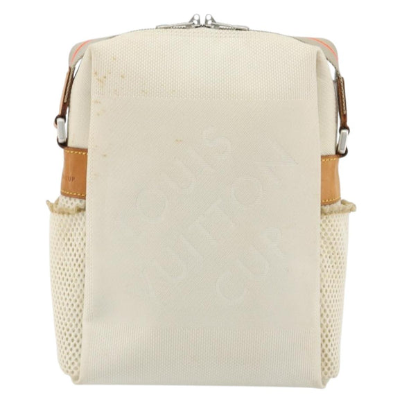 LOUIS VUITTON Damier Geant LV Cup Weatherly Bag White M80637 LV Auth bs36050