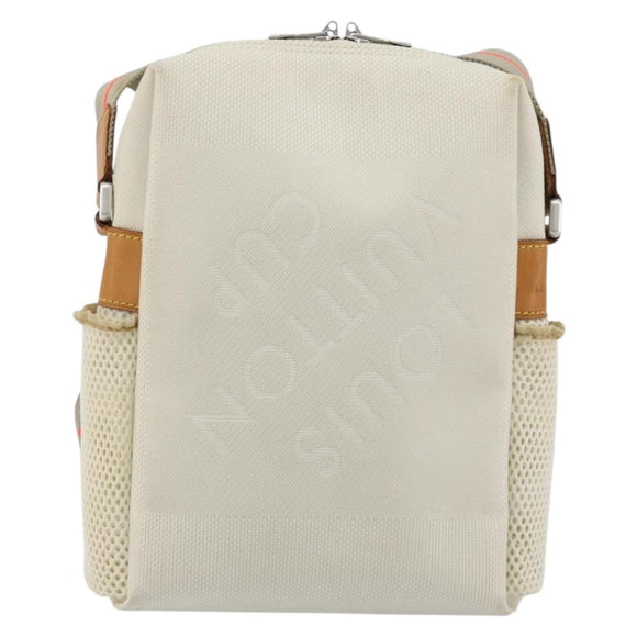 LOUIS VUITTON Damier Geant LV Cup Weatherly Bag White M80637 LV Auth bs36050