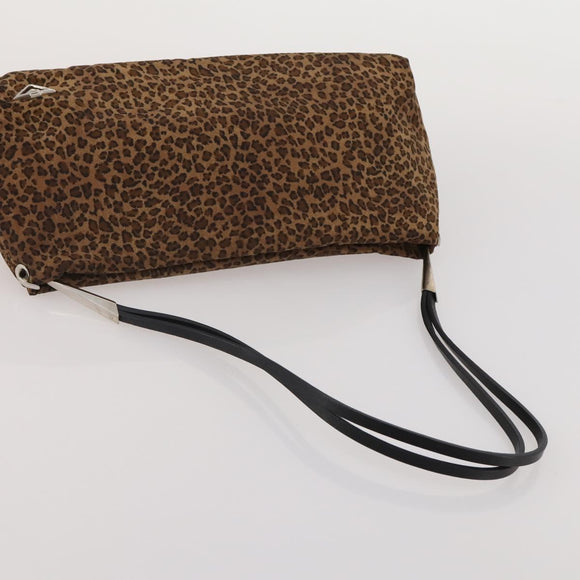 BOTTEGA VENETA Shoulder Bag Nylon 2 Set Brown Auth bs36052