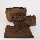 BOTTEGA VENETA Shoulder Bag Nylon 2 Set Brown Auth bs36052-18