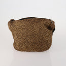 BOTTEGA VENETA Shoulder Bag Nylon 2 Set Brown Auth bs36052-3