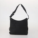 Salvatore Ferragamo Shoulder Bag Nylon Leather 2 Set Black Gold Auth bs36053-2