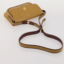 CARTIER Must Line Shoulder Bag Leather 2 Set Bordeaux Yellow Auth bs36054-13