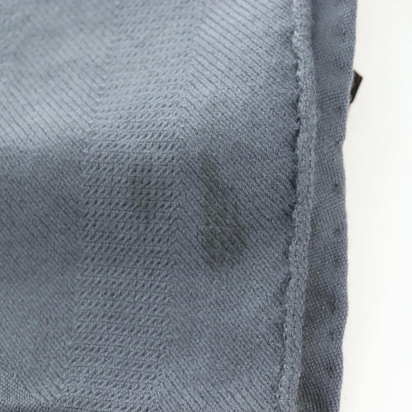 HERMES New Libris Stole Cashmere Gray Auth bs36055