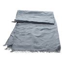 HERMES New Libris Stole Cashmere Gray Auth bs36055-11