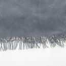 HERMES New Libris Stole Cashmere Gray Auth bs36055-13