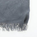 HERMES New Libris Stole Cashmere Gray Auth bs36055-14