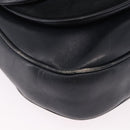 CELINE Shoulder Bag Suede Black Gold Auth bs36058-14