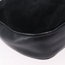 CELINE Shoulder Bag Suede Black Gold Auth bs36058-16