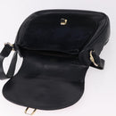 CELINE Shoulder Bag Suede Black Gold Auth bs36058-19