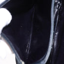 CELINE Shoulder Bag Suede Black Gold Auth bs36058-23