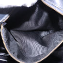 CELINE Shoulder Bag Suede Black Gold Auth bs36058-25