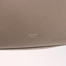 CELINE Big Bag Small Hand Bag Leather Gray Silver Auth bs36059M-20