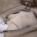 CELINE Big Bag Small Hand Bag Leather Gray Silver Auth bs36059M-11