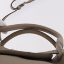 CELINE Big Bag Small Hand Bag Leather Gray Silver Auth bs36059M-14