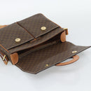 CELINE Macadam Canvas Shoulder Bag PVC Leather Brown Gold Auth bs36064A-17